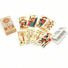 Tarot Prancis De Marseille 78 Kartu Permainan Oleh Card Master Di Marseilles Francais Tarot Cards - Putih - View 5