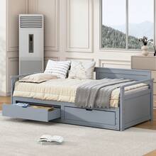 Sofa Bed Frame Multifunctional 90x190 Pine - 灰色 - 查看 3