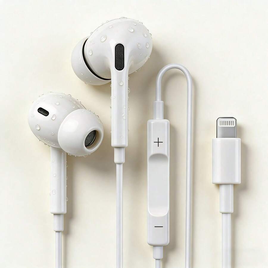有線入耳式耳機,相容於 /,Lightning 接頭有線 EarPods,內建音樂、通話與音量遙控器,相容於 14/13/12/11/XR/XS/X/8/7/SE/Pro/Pro Max - 查看 1