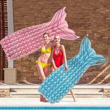 Bright Mermaid Inflatable Float Mat For Adults, PVC Water Floating Lounge Chair, Large Swimming Pool Float Lounger Beach Swim Ring(Styles & Colors Shipped Randomly) - Multicolor - View 5