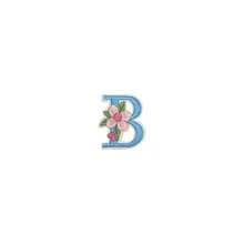 1/26pcs Computer Embroidered Floral Multi-Color English Letter A-Z Badge Patch, Clothing Accessory Decorative Patch With Back Adhesive Embroidery Fabric - Multicolor - View 70