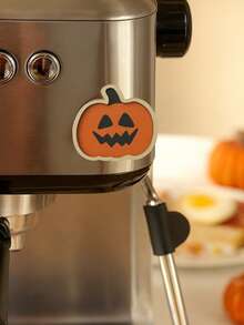 1pc Wooden Color Light Pink Macaron Quirky Style Refrigerator Magnetic Sticker, Coffee Machine Coffee Corner Kitchen Autumn Halloween Home Tiered Tray Decor - Style 2 - View 6