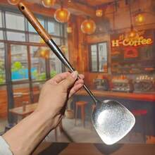 1/4pcs Titanium Chinese Style Cookware Set, Includes Wok, Spatula, Soup Ladle, Skimmer, Suitable For Home, Restaurant, Party And Baking Kitchen Utensils, Christmas Holiday Gift - Multicolor - View 5