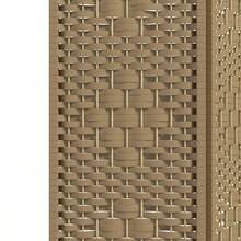 HOMCOM 6 Panel Room Divider, Folding Privacy Screen, 5.6' Room Separator, Wave Fiber Freestanding Partition Wall Divider, Natural-XY444617 - 1 - View 2
