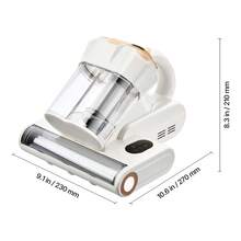 Mattress Vacuum Cleaner, 550W Bed Vacuum Cleaner With 18Kpa Powerful Suction And Dual Dust Bin, HEPA Filter & Heating, Ultrasound Tech & Cleaning Lights, Handheld For Bed, Sofa, Corded, White - White - View 10