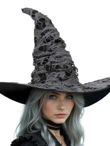 3pcs/Set 2026 New Halloween Witch Costume Gothic Style COS Full Set Witch Outfit Party Role Play Costume Unisex - Single Style - View 7