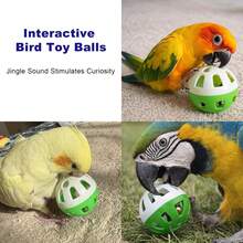 15pcs/10pcs/5pcs/1pc Bird Bell Ball Toy, Jingle Sound Diameter 3.8cm (1.5 Inch), Colorful Cat Teaser Dog Teaser Parrot Toy Ball, Built-In Bell, Interactive Bird Cage Toy, Suitable For Budgies, Cockatiels, Lovebirds And Other Small Birds, Perfect Holiday Gift For Pets - View 4