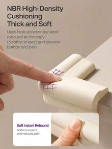 Philips Avent 78.74英吋/2米防撞條，耐用橡膠材質，易於安裝，家具保護，家用茶几邊角包邊 - 彩色 - 查看 2