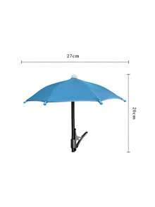 Outdoor Waterproof Anti-Glare Phone Sunshade Umbrella, Built-In Bracket, Mini Umbrella, Essential For Travel, Vacation Camping And Delivery Services - Multicolor - View 15