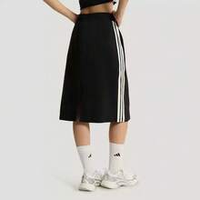 Adidas New Summer FAV SKT Versatile Sporty Casual Women's Knee-Length Skirt - Black and White - View 2