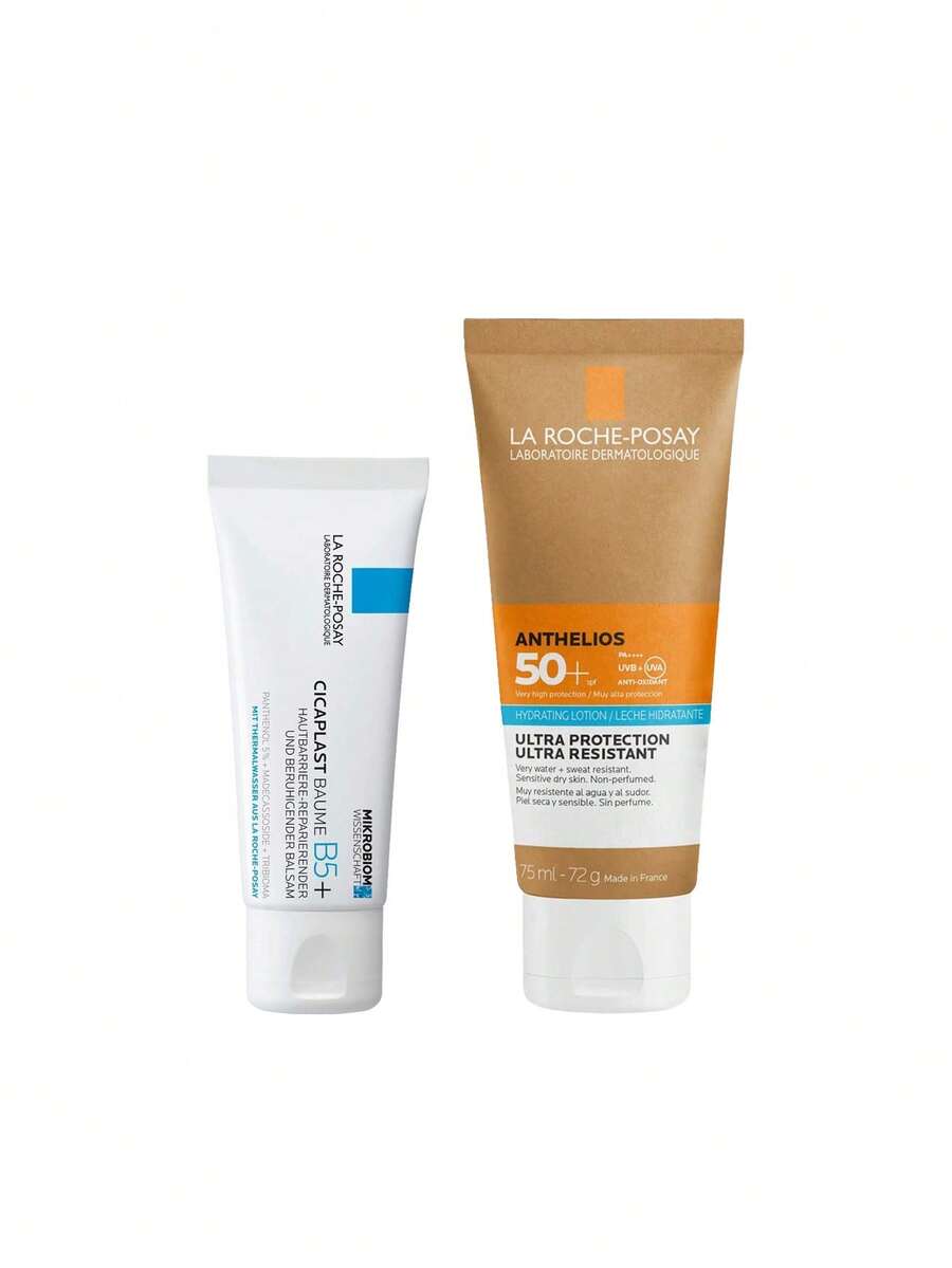 [Bundle] Cicaplast Baume B5+ Repairing Balm 40 ml + La Roche-Posay Anthelios 50+ Lait Hydratant Tube Responsable 75 ml - Cicaplast+Anthelios - Übersicht 1