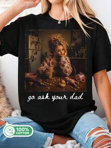Women T-Shirts - 黑色 - 查看 1