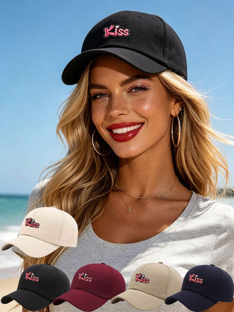 1 Stück Unisex Baseballkappe für Damen und Herren, verstellbar, Outdoor-Sonnenschutz, lässiger Hut, geeignet für Frühling, Herbst, Reisen, Strandparty
