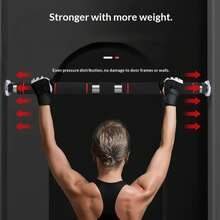 Adjustable Fitness Pull Up Bar, Expandable Doorway Chin Up Bar, Strength Training Home Fitness Equipment, No Drilling Installation, Multiple Colors Available - Suitable For Home Gym, Chest Workout, Gift For Labor Day, Valentine's Day, Father's Day - Multicolor - View 4