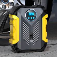 Carsun Portable Air Pump Tire Inflator, 9.8ft Power Cord - 12VDC Powered - Auto Shut-Off, Fast Inflation Electric Air Pump For Car Tires - Car Accessories, With Digital Pressure Gauge, LED Light, Yellow - 9.8FT Wired Digital Display Model - View 13