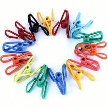 10pcs Multi-Function Snack Clips - PVC Coated Steel Clips, Suitable For Sealing Food Packaging, Potato Chip Bags And Fixing Clothes, Documents Etc. (Random Color) - Color: Random - View 6