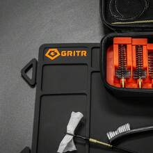 GRITR Magnetic Gun Cleaning Mat For Rifles And Handguns - Non-Slip, Stain-Resistant PVC Workbench Mat With Small Parts Organizer - Rifle Size (36"x10") - View 11