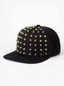 A Newly Designed Studded Hat, Both Fashionable And Versatile, Decorated With Shiny Party Fabric And Rhinestones, Showcasing Personal Charm. - Multicolor - View 3