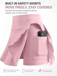 OKP 3 Pack Workout Skorts For Women High Waisted Gym Skirts End Of Summer Pockets Inner Shorts Running Athletic Tennis Golf Skirts - 混合 - 查看 4