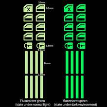 Small Glow-In-The-Dark Stickers For Car Window Lift Buttons, Fluorescent Function Button Stickers For Car Interior, Green, Blue, Orange Car Lift Stickers - Glow-in-the-dark Sticker - View 7