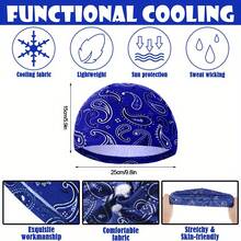 1 Buah/Set Topi Bersepeda Pendingin Pria - Topi Dalaman Tanpa Pinggiran Penyerap Keringat untuk Bersepeda dan Lari - MultiWarna - View 6