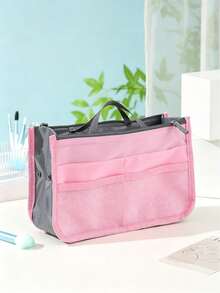 Multi-Pocket Large Capacity Tote Bag, Upgraded Waterproof Nylon Travel Storage Bag, Perfect For Storing Documents, Textbooks, Suitable For Back To School Or Travel - Multicolor - View 18
