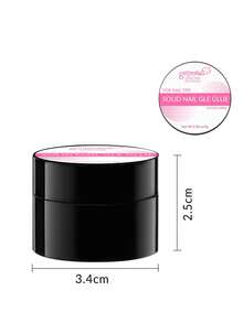GELPOLISH 適用於假指甲的固態美甲膠，強黏性壓克力假指甲，透明硬膠，適合聖誕美甲 UV 固化 - 1PC - 查看 6