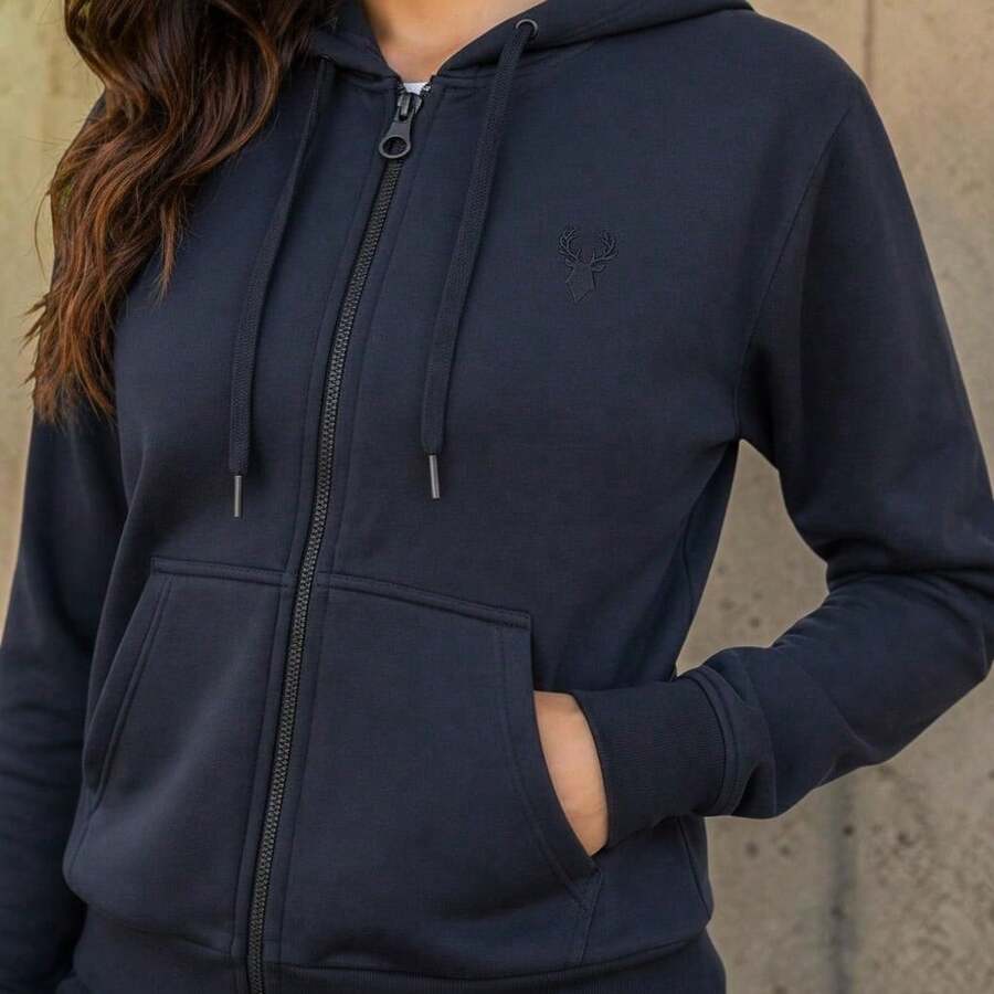 Women Two-Piece Outfits - Navy Blue - View 1