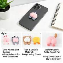 5pcs Cartoon Keycaps, Adhesive Not Included, Fun And Charming Cartoon Style Keycaps, Exquisite Mechanical Keyboard Keycap Set, Individual Packaging, Cute Aesthetic Replacement Parts, Perfect For Gaming Or Office Environments - Decoration - View 6