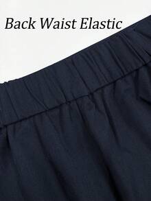 Elegant Vintage Navy Blue 2 Pieces Set, Commuter Elegant Lapel Navy Striped Long Sleeve Shirt And High-Waisted Navy Blue A-Line Pleated Skirt, Elegant Women's 2 Pieces Set, Commuter 2 Pieces Set, Elegant Vacation And Daily Commute Wear - Multicolor - View 10