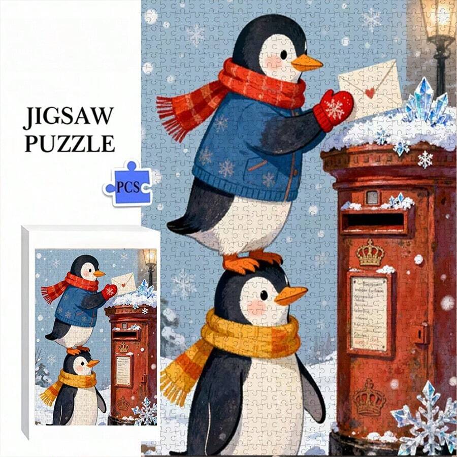 1000 Pieces Adult Mini Puzzle Box - Precision Cut Adult Challenge Level Puzzle, Scratch-Resistant High Difficulty, Suitable For Adult/Family Entertainment, Can Be Used As DIY Home Decor, Art Collection, Perfect Creative Gift For Christmas (Including Halloween) Brain Challenge