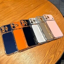 Funda de teléfono llamativa para PC, protector de lente de cámara y espejo para selfies resistente a arañazos, compatible con iPhone 17 16 15 14 13 Pro Max 12 Pro Max 11, regalo para días festivos - Rosa - Ver 6
