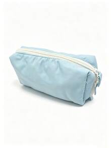 1 buah Kotak Pensil Berbentuk Bantal, INS Warna Solid, Kotak Pensil Hitam dan Biru, Tas Alat Tulis Berlapis-lapis, Tas Penyimpanan Alat Tulis, Hari Pertama Sekolah - MultiWarna - View 7