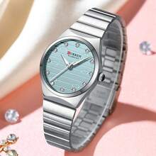 CURREN Women's Fashion Elegant Quartz Waterproof Luminous Stainless Steel Bracelet Watch - Multicolor - View 6