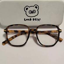 1 Pair Women's Fashion Casual Cute Square Decorative Glasses - Clear - View 5