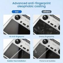 4 piezas Película protectora de pantalla de vidrio templado para RC/RC2, compatible con Mini 4/RC/RC 2 accesorios de control remoto, protección antiarañazos de dureza 9H, bordes suaves y tacto sensible, juego de película protectora de pantalla duradera - Ver 7
