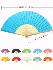 1pc Customized Photo And Name Logo Wedding Fan, Classic DIY Fan, High-Quality Decorative Customization, Personalized, Fashionable, Exquisite Customization, Personalized - Multicolor - View 8