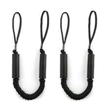 4 Feet Bungee Dock Line Adjustable Mooring Rope With Snubber Shock Absorbing Jet Ski Accessorie Marine Grade Mooring Tie Downs For Boats PWC Kayak Watercraft SeaDoo Pontoon 2Pack - Black - View 9