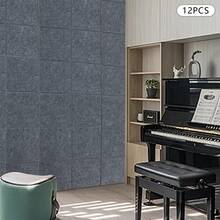 12Pcs High-Density Soundproof Panels, Sound-Insulating Panels, Sound Absorbing - Dark Grey - View 5