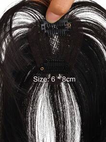 10 Inch Synthetic Fiber Women's Hair Wig, Bangs, Natural Fluffy And Lightweight, Perfect For Covering White Hair And Sparse Bangs, Hair Accessory, Halloween - Multicolor - View 10