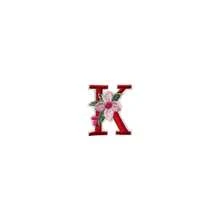 1/26pcs Computer Embroidered Floral Multi-Color English Letter A-Z Badge Patch, Clothing Accessory Decorative Patch With Back Adhesive Embroidery Fabric - Multicolor - View 74