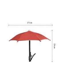 Outdoor Waterproof Anti-Glare Phone Sunshade Umbrella, Built-In Bracket, Mini Umbrella, Essential For Travel, Vacation Camping And Delivery Services - Multicolor - View 21