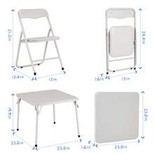Kids Desk Chairs - White - View 5