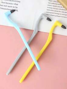 4/3/2/1pc Manual Plaque Cleaner & Polishing Set - Home Plaque Cleaner, Teeth Brightening, Floss Alternative, Prevent Bad Breath, Non-Electric, Suitable For Bathroom. Random Style Random Color, Teeth Cleaning Tool, Dental, Hygiene - Multicolor - View 2