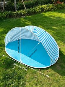 Lightweight Portable Quick Setup Beach Tent | 2-3 Person Automatic Pop-Up Beach Tent | Beach Essential | Breathable And Spacious | Great For Camping And Picnic | Outdoor Gardening Supplies | Suitable For Fishing And Hiking | Summer Outdoor Gear | Sunshade Canopy | Camping Tent | Automatic Pop-Up Tent | Party Tent, UV Protection Sunshade, Waterproof Instant Setup Tent, Suitable For Beach, Camping, Picnic, Fishing - Multicolor - View 20