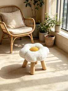 Squishies 柔軟凳子 可拆卸可水洗 房間裝飾 臥室裝飾 節日必備 鞋凳 腳凳 花盆桌 適合可愛舒適風格房間 - 白色 - 查看 8