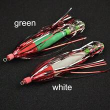 Avlcoaky 5pcs Glow Squid Jig Hook Squid Umbrella Hook Shrimp Fishing Lures Saltwater Cuttlefish Octopus Lures - Multicolor - View 7
