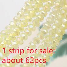 1顆 5*8mm 刻面玻璃輪珠，彩色電鍍 AB，DIY 手工珠飾配件，適用於手機鍊、手工串珠項鍊、手鍊、耳環、包包、編織鞋與服飾 - 5*8mm車輪珠 - 查看 46