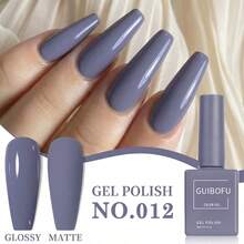 Set Kutek Gel Warna Populer 6pcs 15ml Botol Warna Sesuai Kit Pemula UV LED Tahan Lama Hasil Akhir Halus Hadiah Seni Kuku untuk Anak Perempuan - Purple - View 4