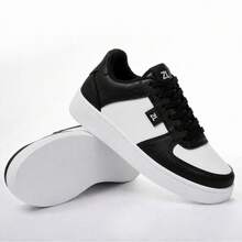 Force Casual Sneakers Unisex Original Fashion - 白色 黑色 - 查看 3